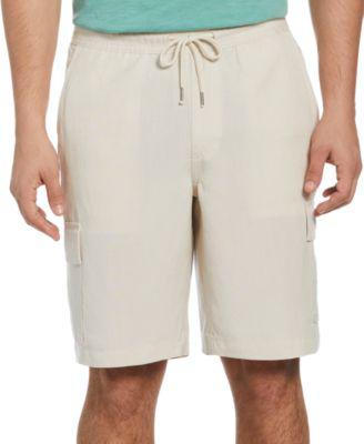 Men's Linen Blend Pull-On Cargo Short by CUBAVERA