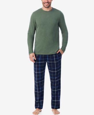 Men's Cozy Lodge Long Sleeve Pajama Set by CUDDL DUDS