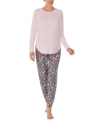 Women's Brushed Sweater-Knit Long-Sleeve Pajama Set by CUDDL DUDS