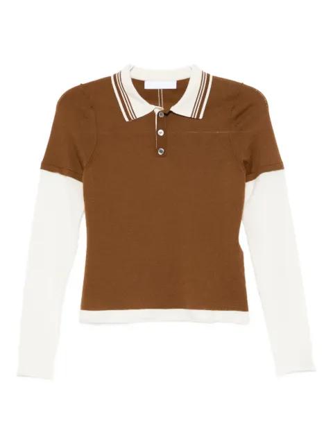 long-sleeve polo top by CUDDLEUP