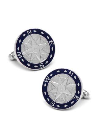 Blue Compass Cufflinks by CUFFLINKS INC