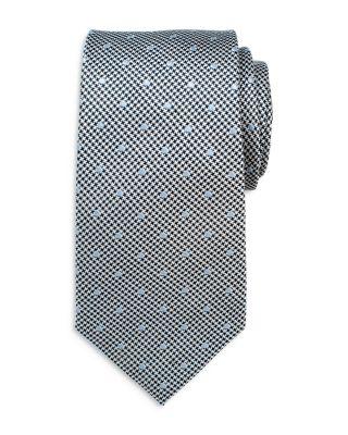 Dotted Herringbone Silk Tie by CUFFLINKS INC