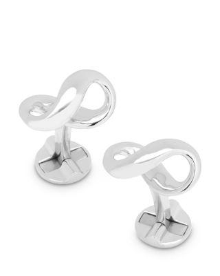 Infinity Symbol Sterling Silver Cufflinks by CUFFLINKS INC