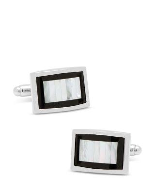 Onyx & Mother of Pearl Cufflinks by CUFFLINKS INC