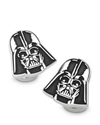 Recessed Matte Darth Vader Head Cufflinks by CUFFLINKS INC