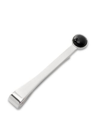 Silver and Onyx Tie Bar by CUFFLINKS INC