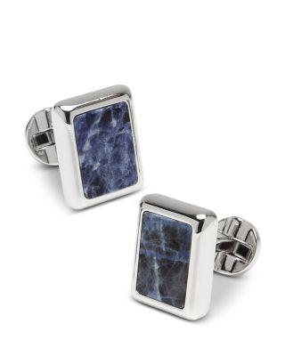 Silver and Sodalite JFK Presidential Cufflinks by CUFFLINKS INC