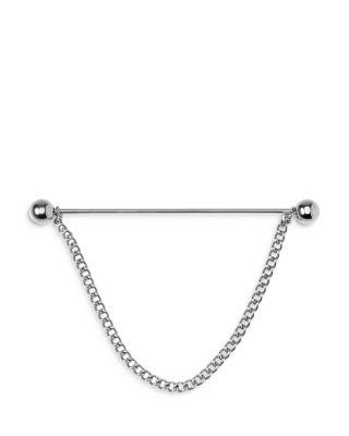 Stainless Steel Chain Collar Bar by CUFFLINKS INC