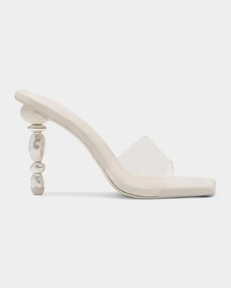 100mm Mahina Beaded-Heel Sandals by CULT GAIA