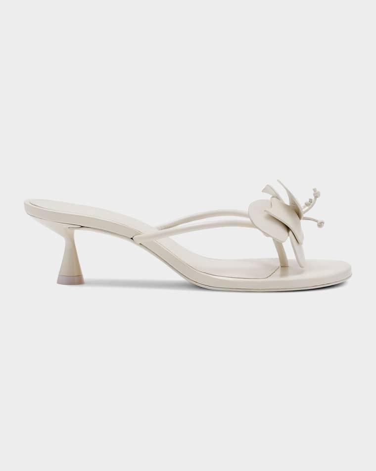50mm Addison Leather Thong Sandals by CULT GAIA