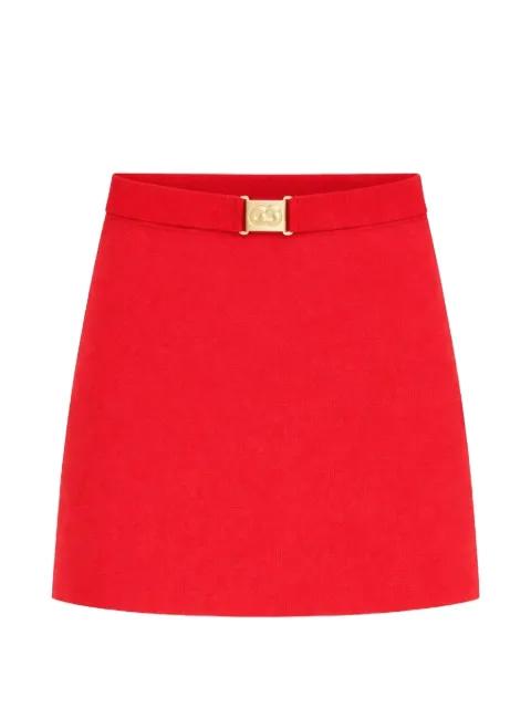 Amoret logo-plaque knit skirt by CULT GAIA