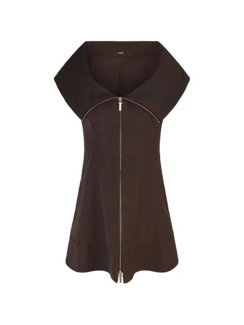 Avie zip-up mini dress by CULT GAIA