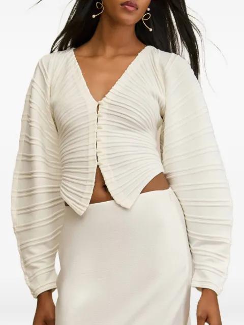 Blair pleated button cardigan by CULT GAIA