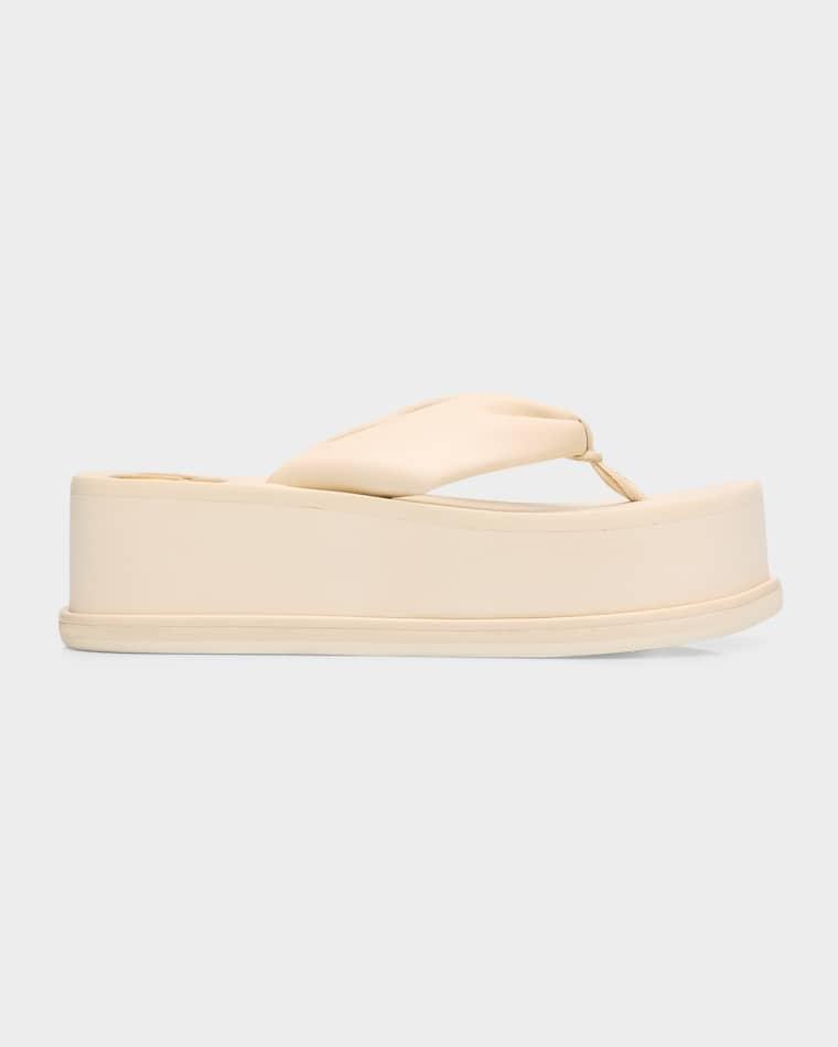 CG Leather Platform Thong Sandals by CULT GAIA