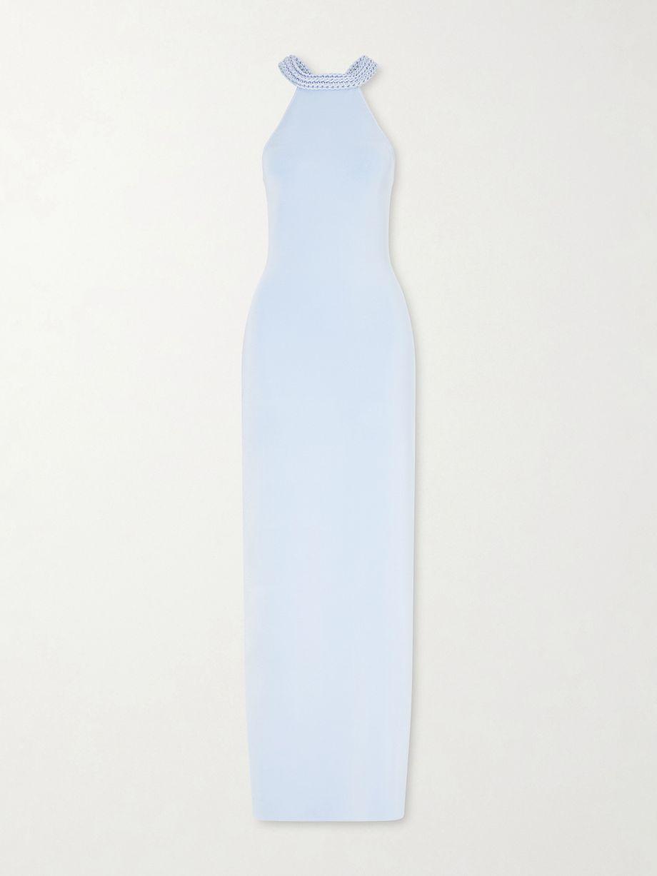 Cassidy knitted halterneck maxi dress by CULT GAIA