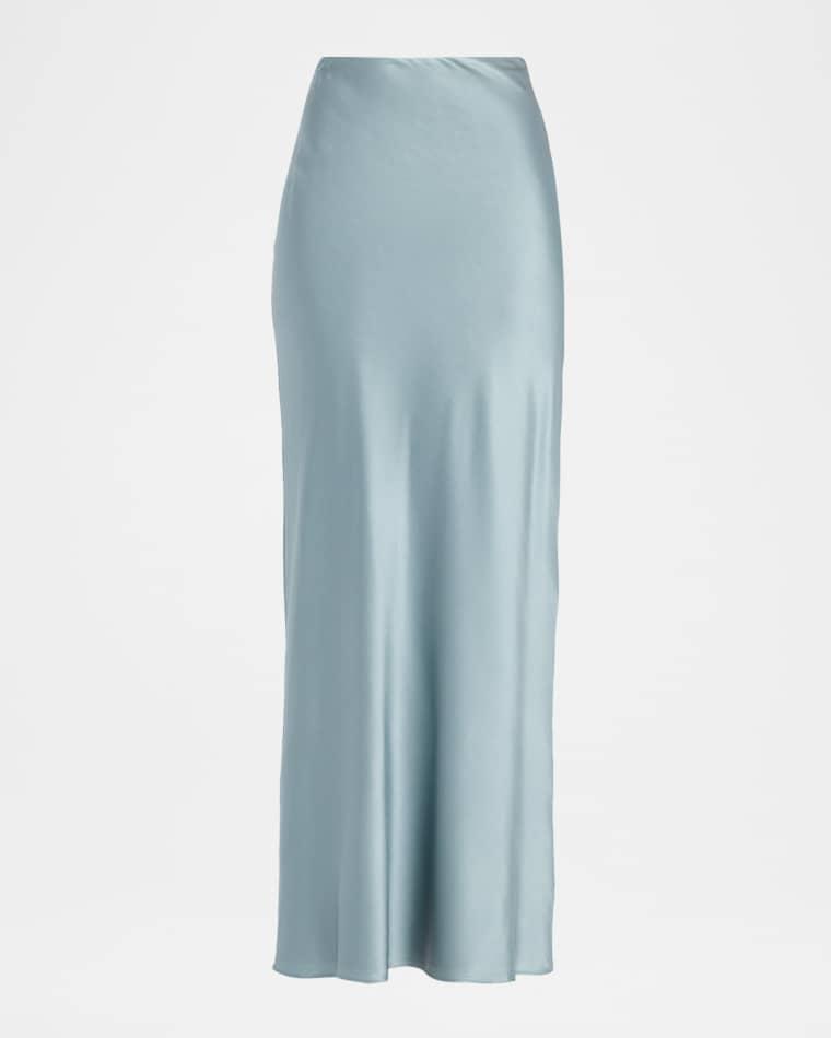 Chantel Straight Bias-Cut Satin Maxi Skirt by CULT GAIA