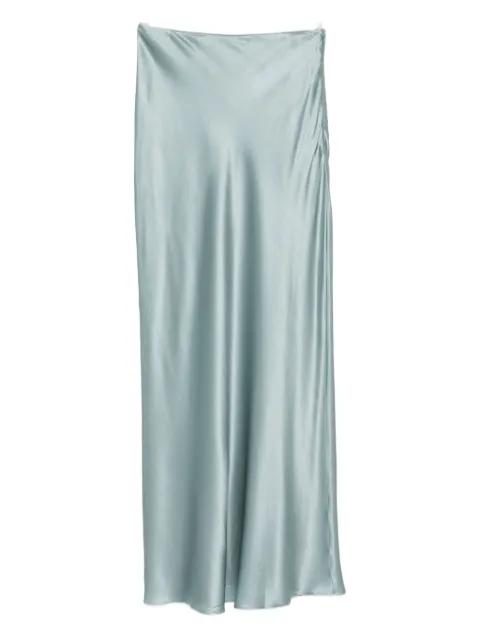 Chantel bias-cut satin maxi skirt by CULT GAIA