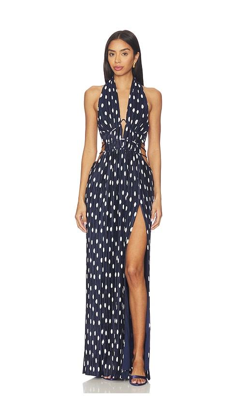 Cult Gaia Aashvi Dress in Navy by CULT GAIA