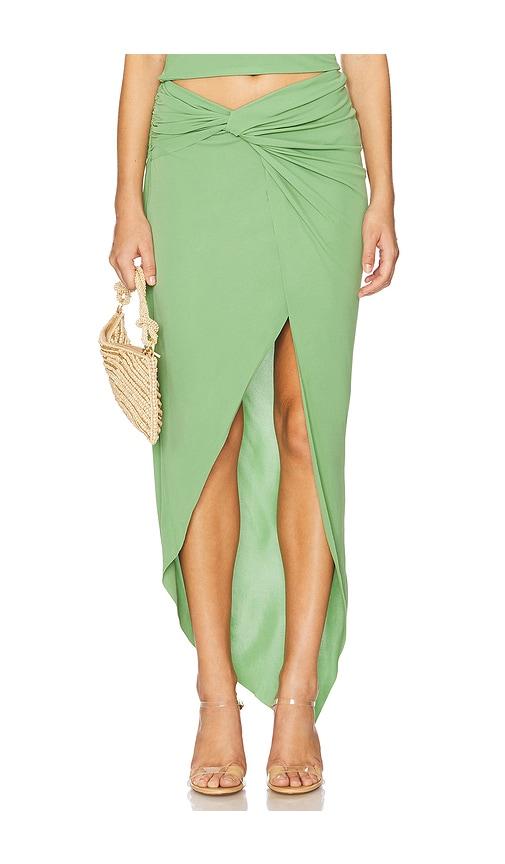 Cult Gaia Aeris Skirt in Green by CULT GAIA