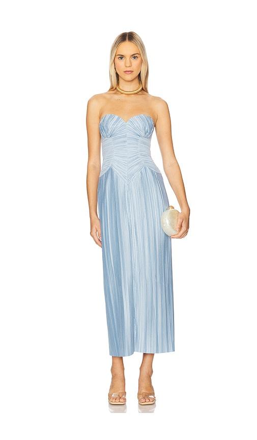 Cult Gaia Ashika Gown in Blue by CULT GAIA
