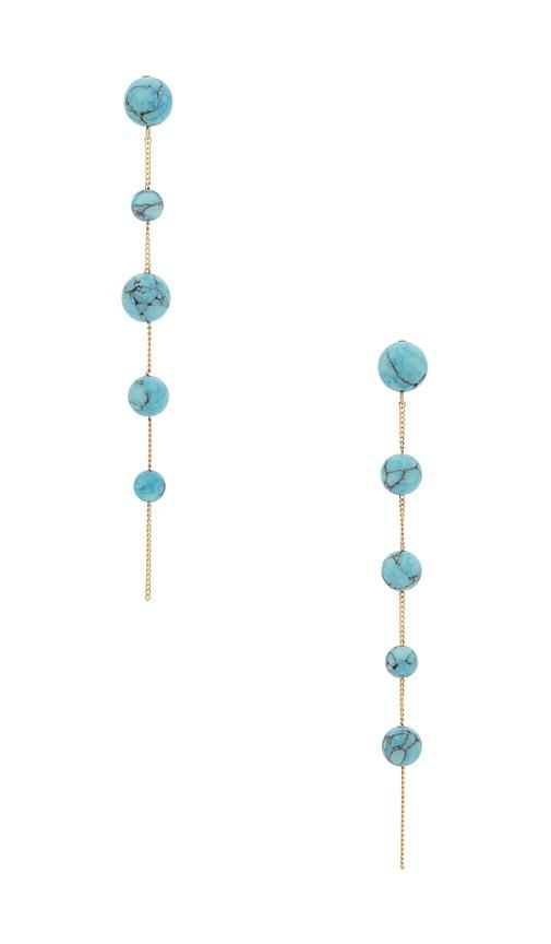 Cult Gaia Atum Earring in Teal by CULT GAIA