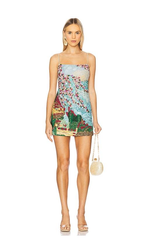 Cult Gaia Bebe Dress in Blue by CULT GAIA
