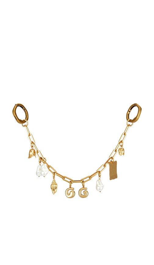 Cult Gaia Bijou Bag Charm in Metallic Gold by CULT GAIA