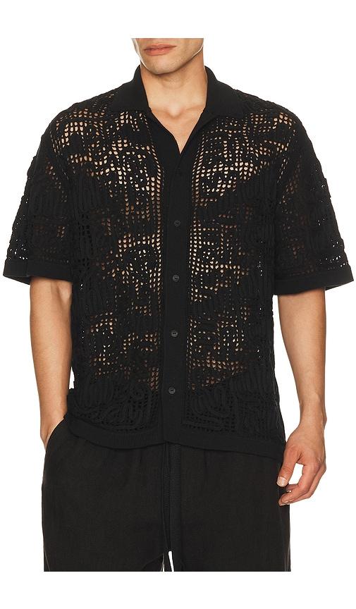 Cult Gaia Bohol Shirt in Black by CULT GAIA