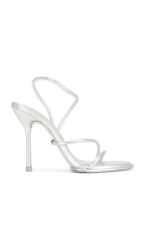 Cult Gaia Candace Sandal in Metallic Silver by CULT GAIA