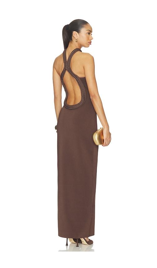 Cult Gaia Cassidy Dress in Brown by CULT GAIA