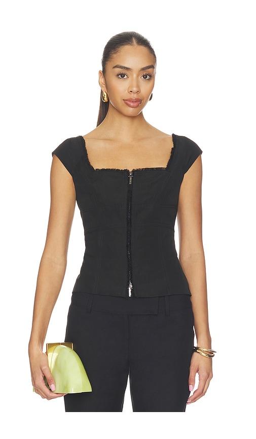 Cult Gaia Celestia Top in Black by CULT GAIA