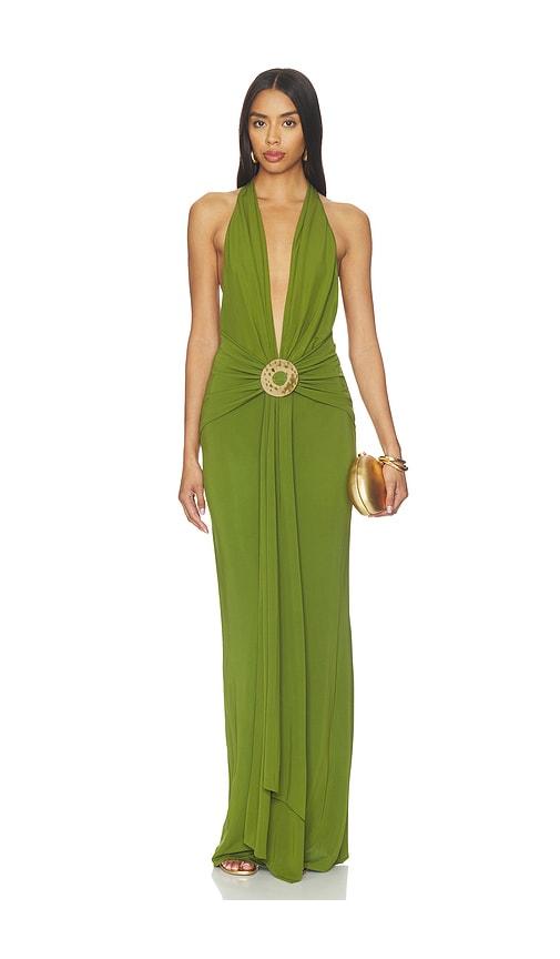 Cult Gaia Chii Dress in Green by CULT GAIA