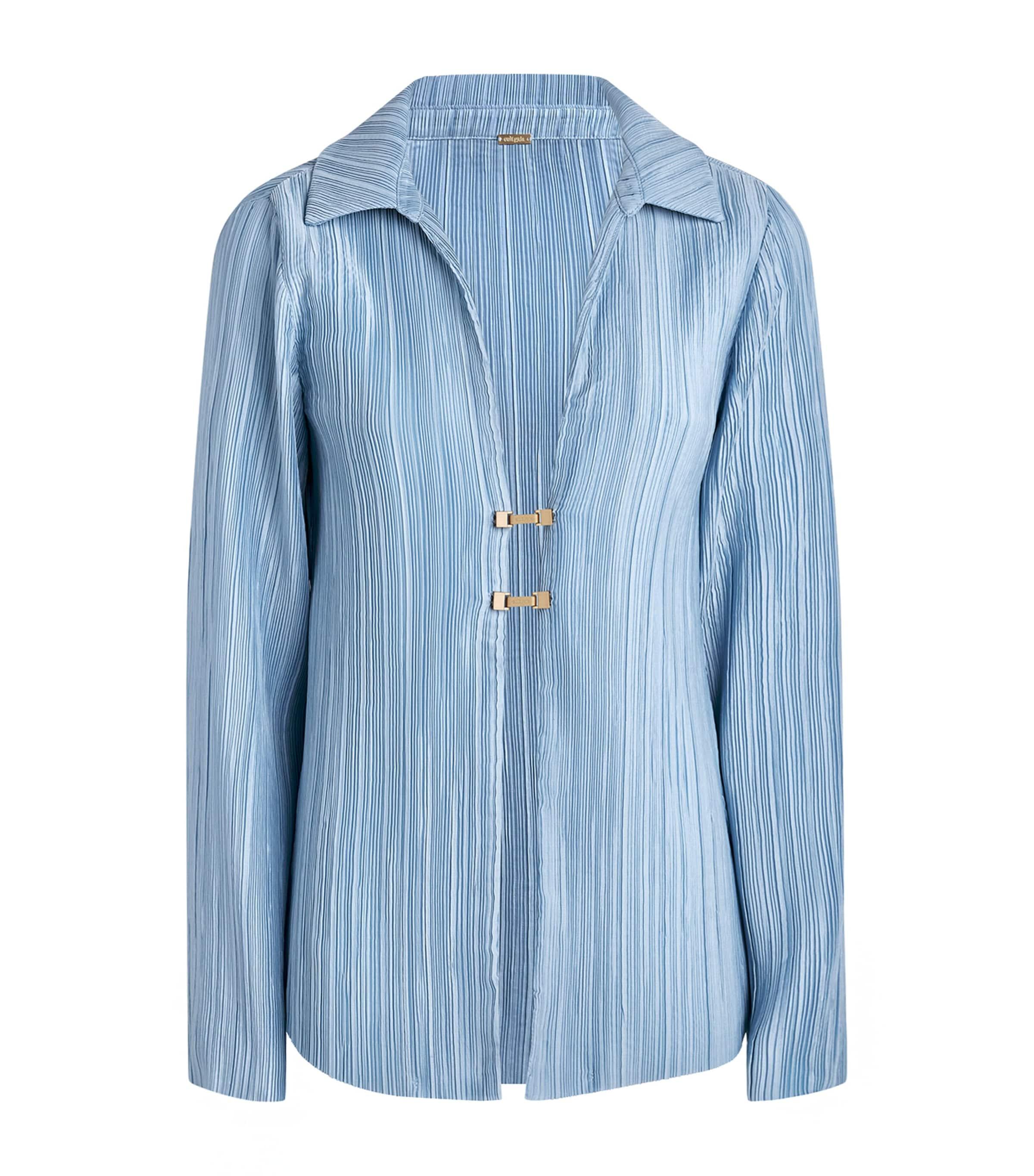 Cult Gaia Clarabelle Origami Plissé Shirt by CULT GAIA