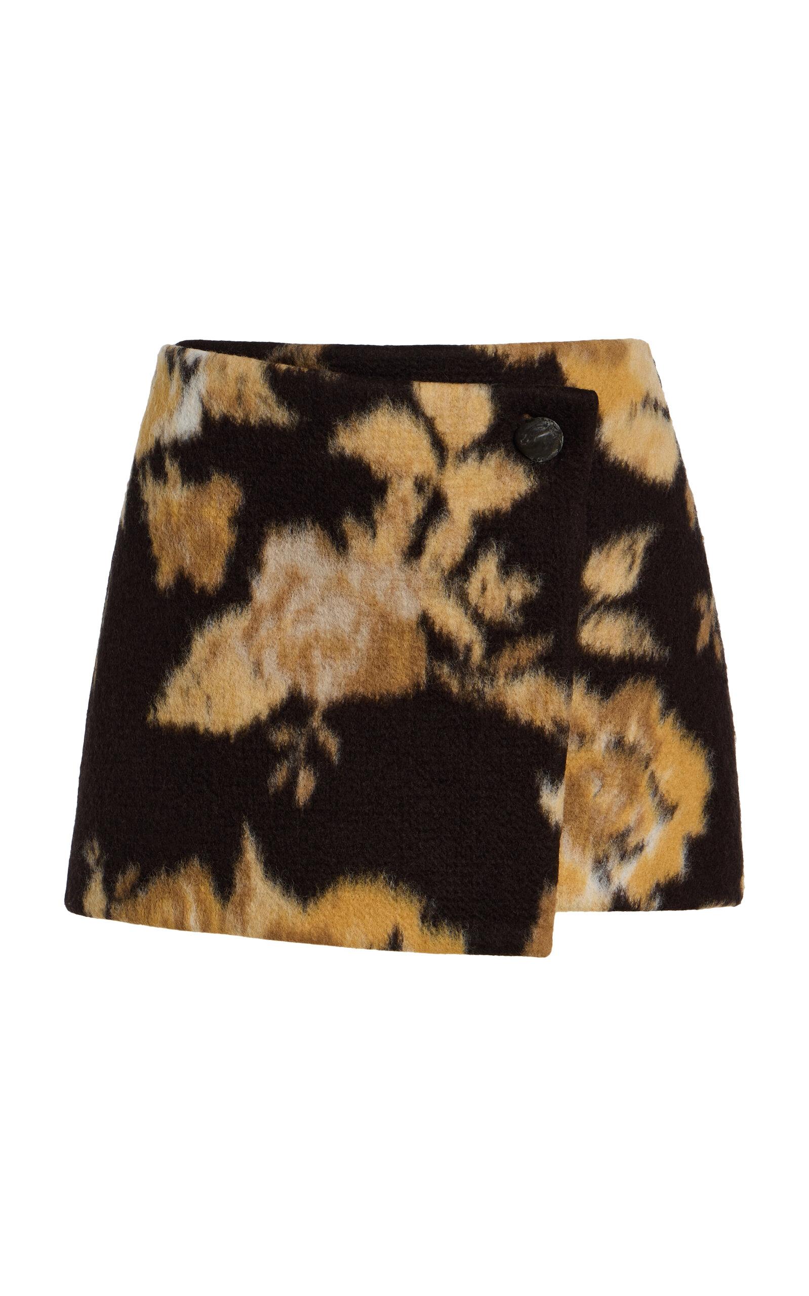 Cult Gaia Cornelia Floral Felt Mini Wrap Skirt - Moda Operandi by CULT GAIA