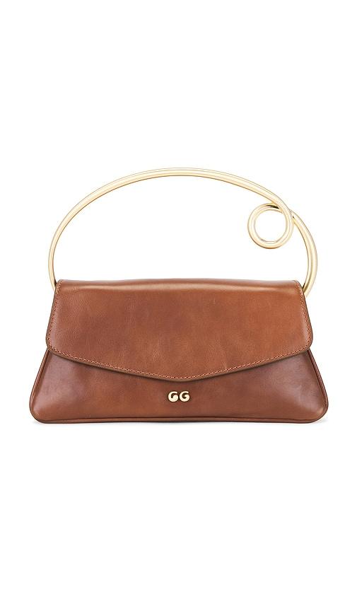 Cult Gaia Emily Top Handle Bag in Brown by CULT GAIA