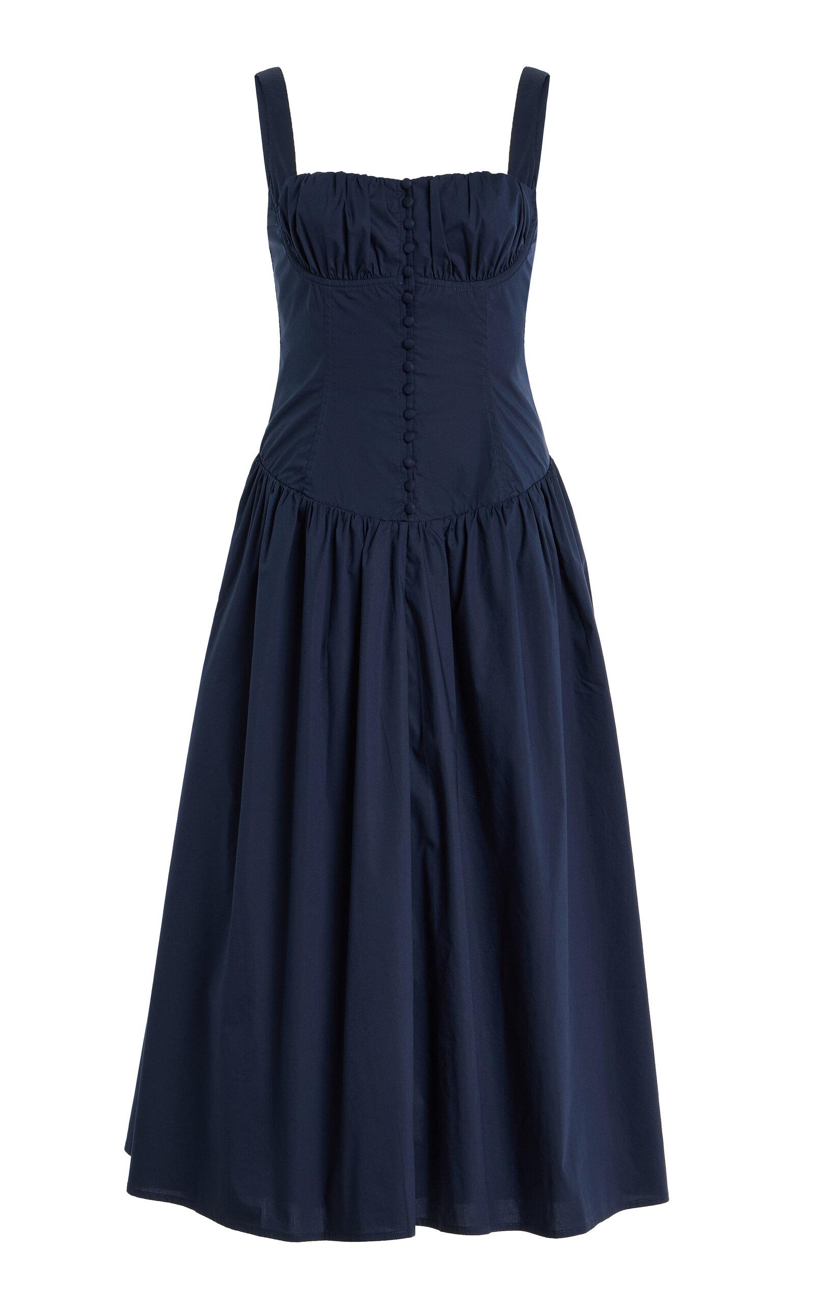 Cult Gaia Emmett Corset Poplin Midi Dress - Moda Operandi by CULT GAIA