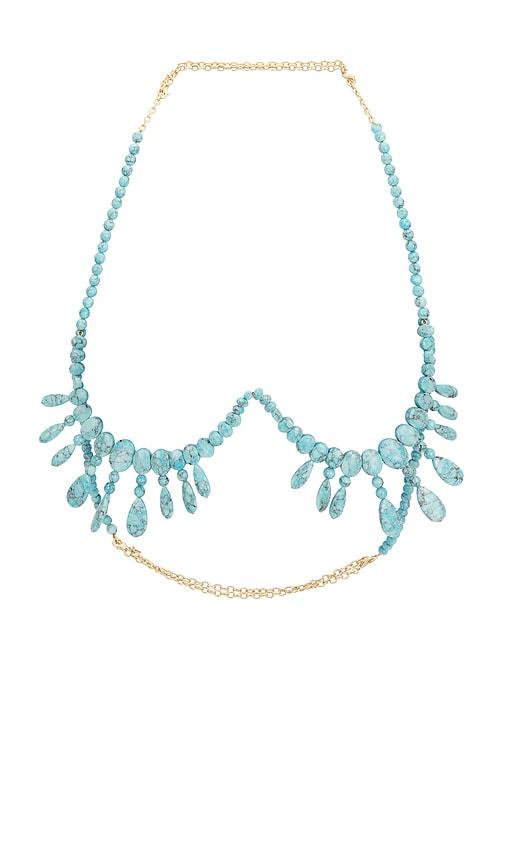 Cult Gaia Gabrie Bralette in Teal by CULT GAIA