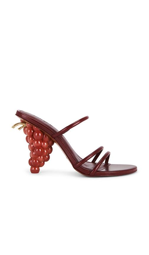 Cult Gaia Grape Sandal in Red by CULT GAIA