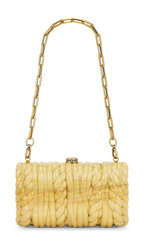 Cult Gaia Helene Clutch in Yellow by CULT GAIA