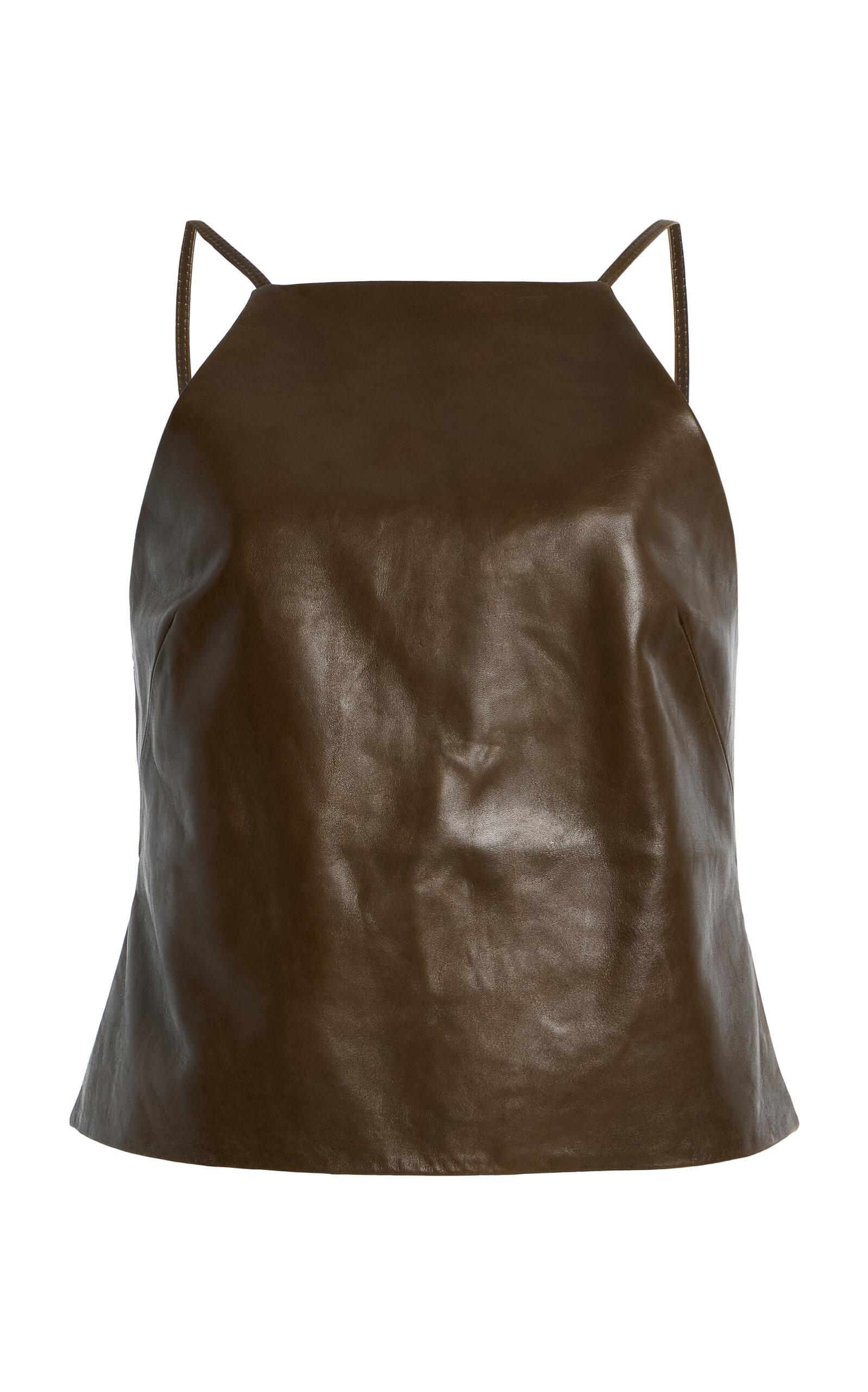 Cult Gaia Juji Leather Top - Moda Operandi by CULT GAIA