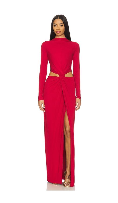 Cult Gaia Keri Dress in Red by CULT GAIA
