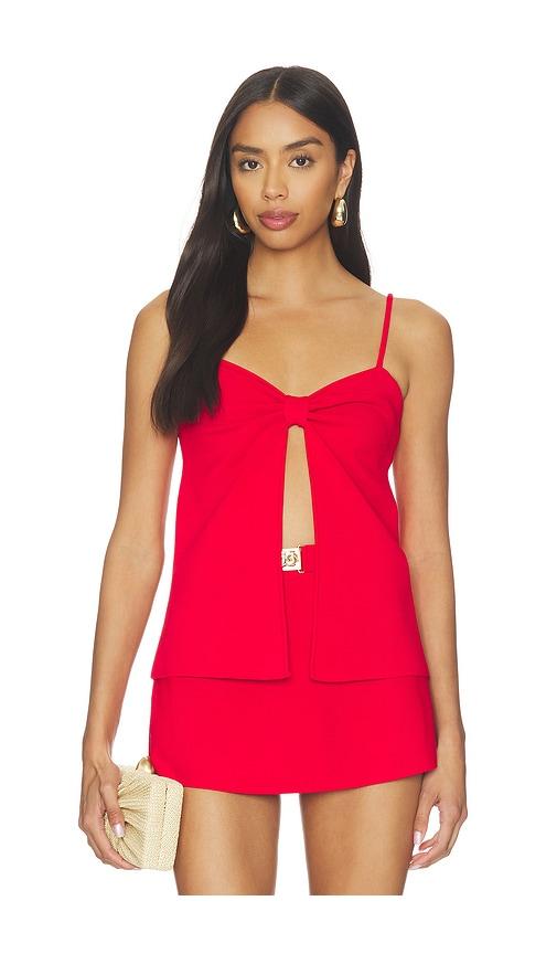 Cult Gaia Lennon Top in Red by CULT GAIA