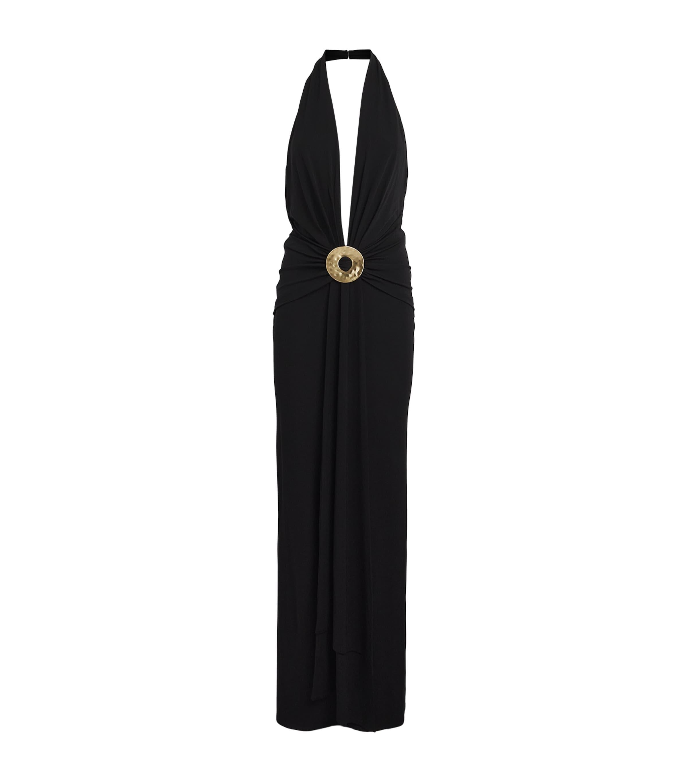 Cult Gaia Plunge-Neck Chii Maxi Dress by CULT GAIA