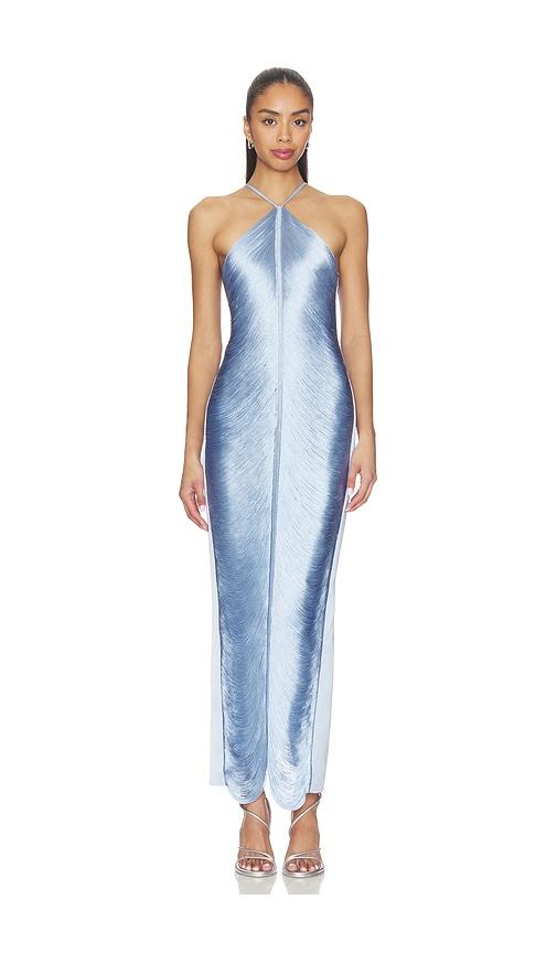 Cult Gaia Renata Gown in Blue by CULT GAIA