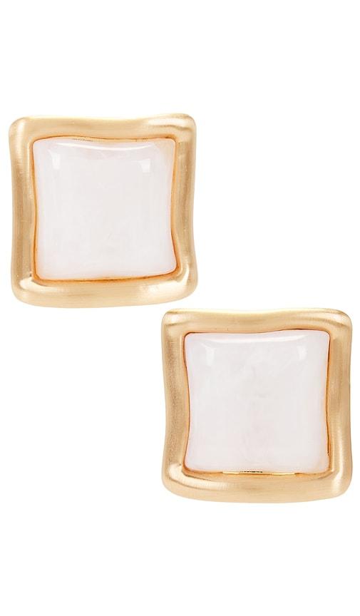 Cult Gaia Suni Earring in Ivory by CULT GAIA