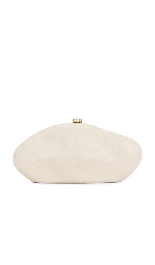Cult Gaia The Caldera Clutch in Cream by CULT GAIA