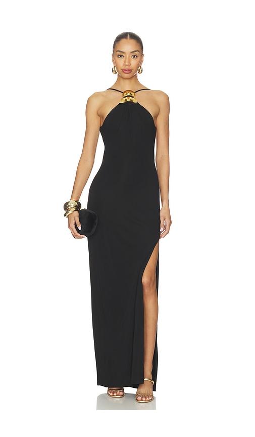 Cult Gaia Vaela Dress in Black by CULT GAIA