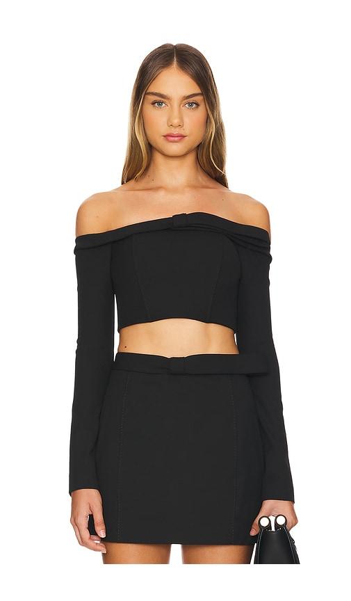 Cult Gaia Valia Top in Black by CULT GAIA