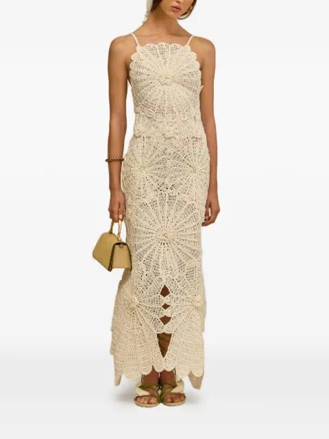 Elif crochet floral maxi dress by CULT GAIA