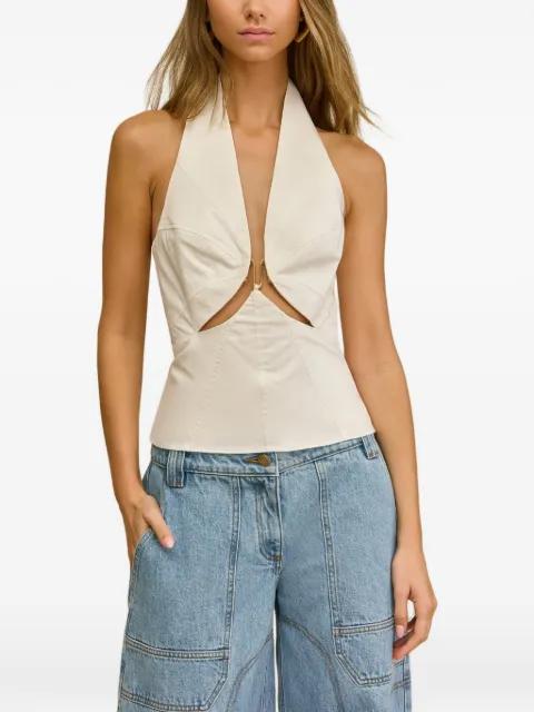Elorae cut-out halterneck top by CULT GAIA